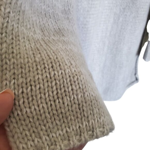 Super Soft and Warm Gray Turtleneck Sweater Tagless Reversible 1X - Picture 5 of 8